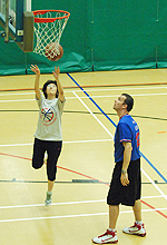 Coach Alex Dimitrijevic and participant
