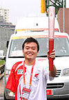 HKFYG torchearer Lam Tak Kwan